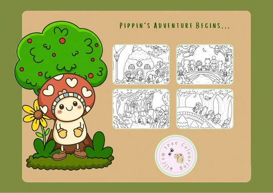 Pippins Whispering Woods Colouring Book