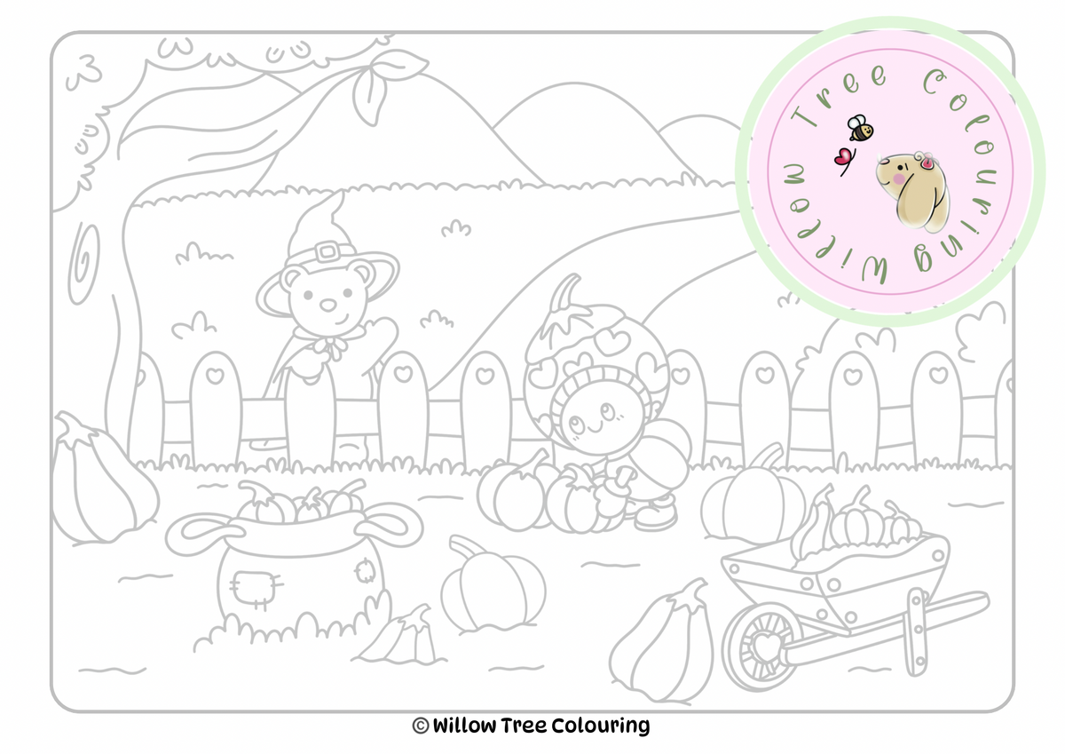 Autumn Free Colouring Pages