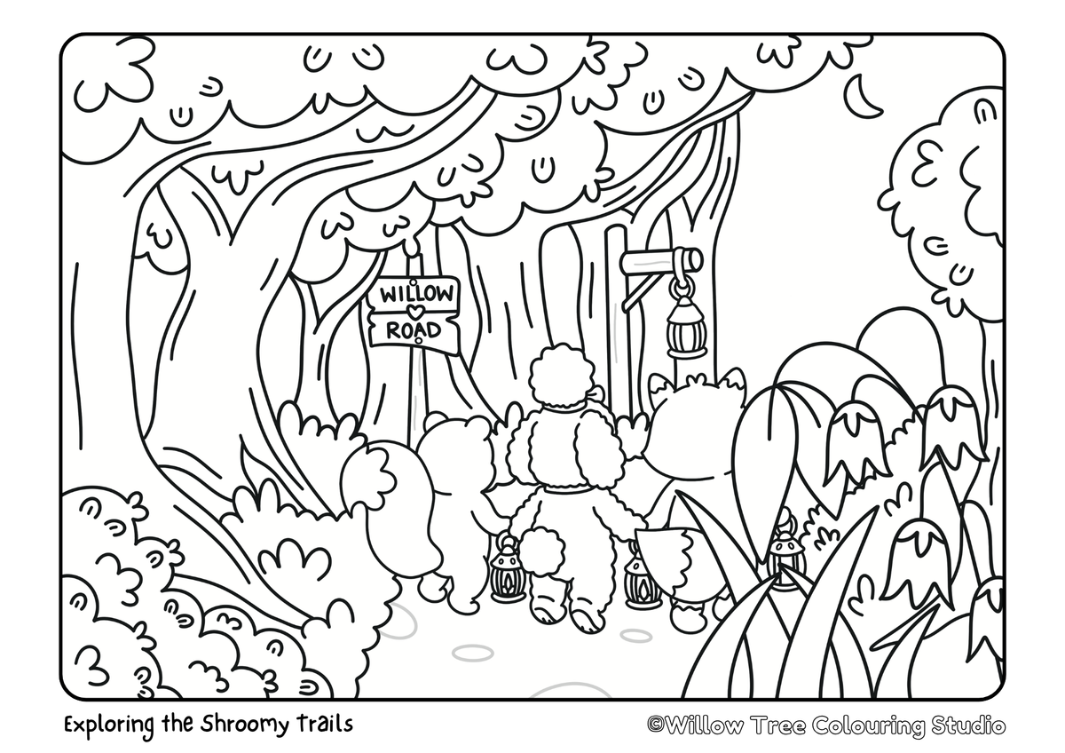 Pippin’s Whispering Woods Colouring Book