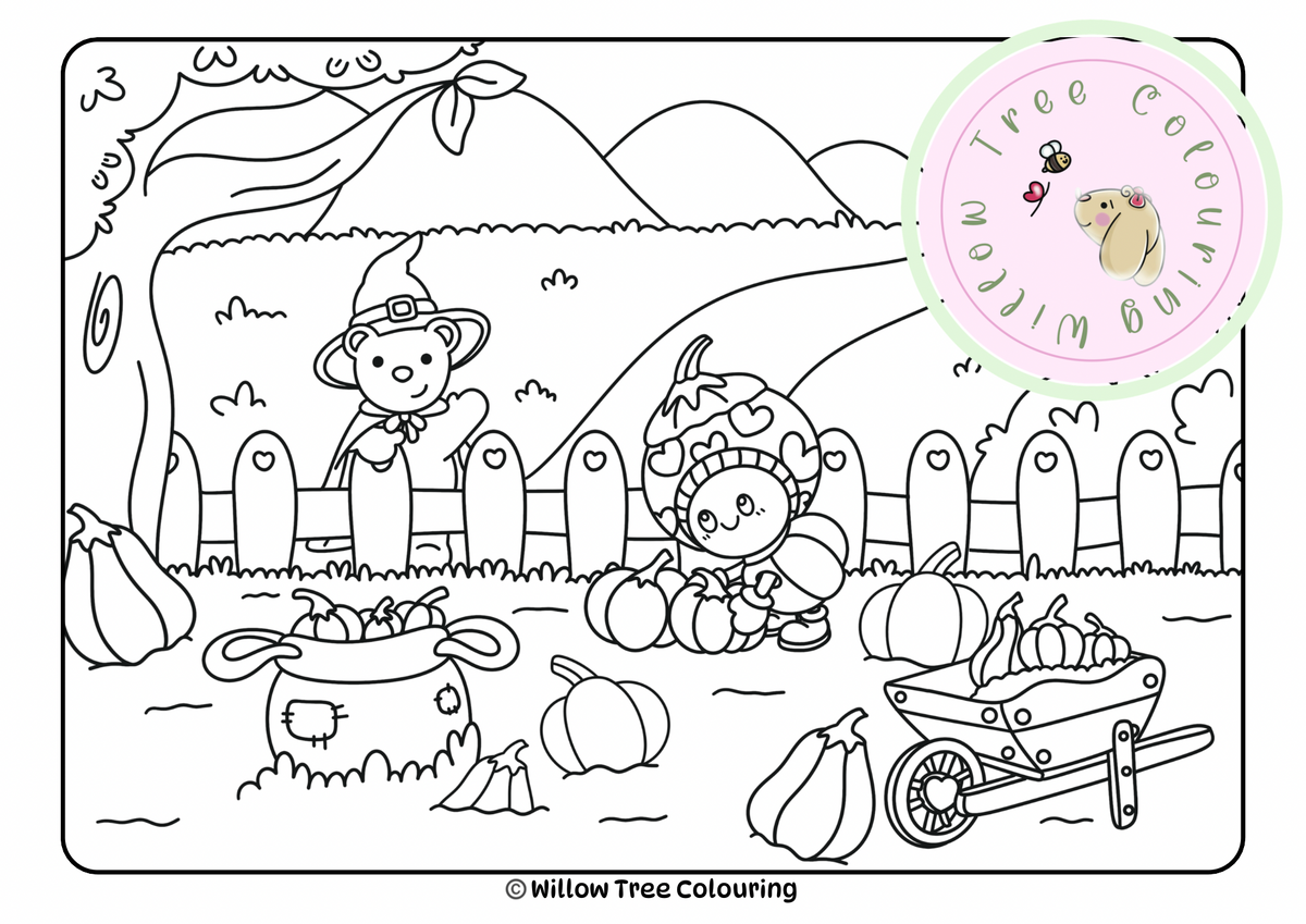Autumn Free Colouring Pages